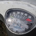 Red line Vespa speedometer